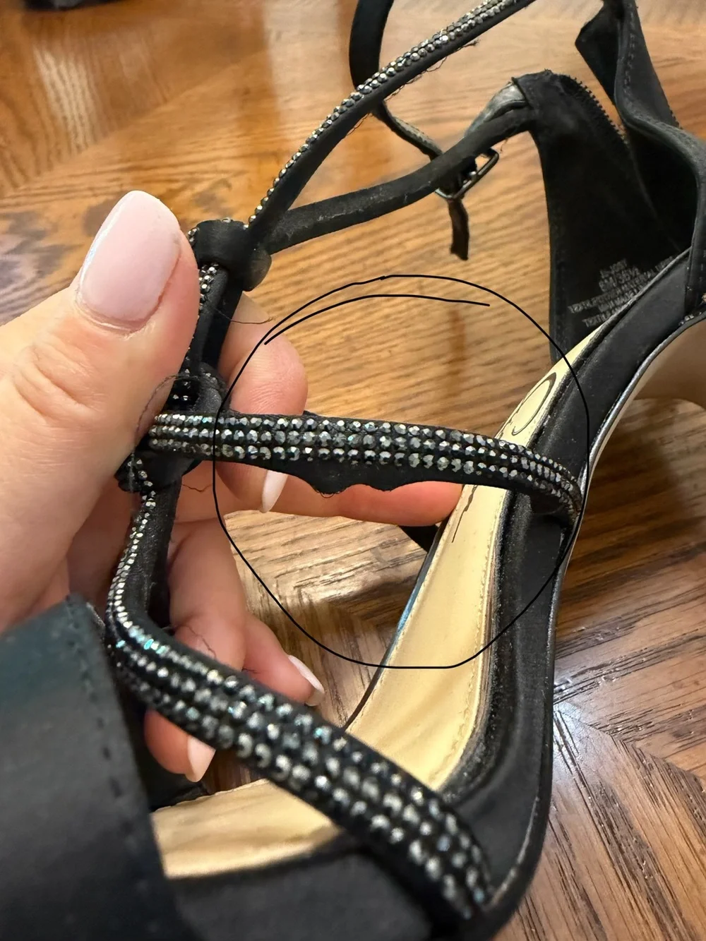 Jessica Simpson Black Knotted Strappy Stiletto Sandals